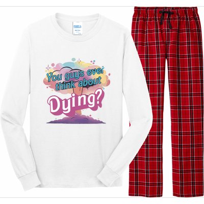 You Guys Ever Think About Dying Vintage Funny Bar Bie Doll Long Sleeve Pajama Set