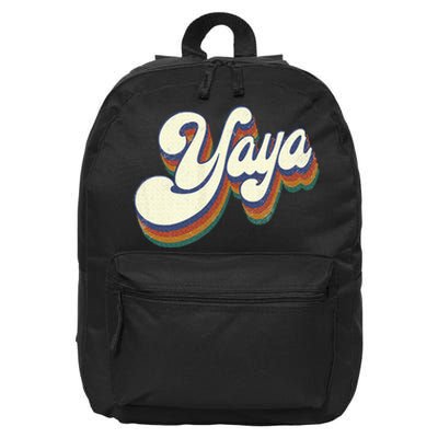 Yaya Gifts For Grandma Retro Vintage 16 in Basic Backpack