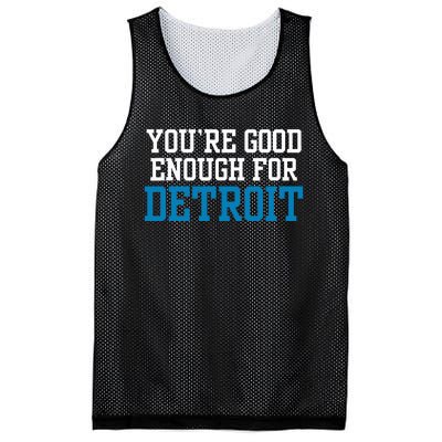 You’Re Good For Detroit Enough Mesh Reversible Basketball Jersey Tank