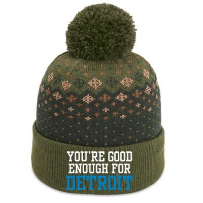 You’Re Good For Detroit Enough The Baniff Cuffed Pom Beanie