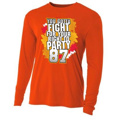 You Gotta Fight For Your Right To Party Kansas 87 Cooling Performance Long Sleeve Crew