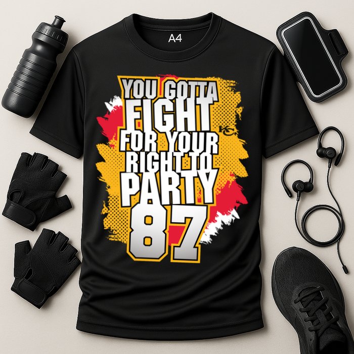 You Gotta Fight For Your Right To Party Kansas 87 Cooling Performance Crew T-Shirt