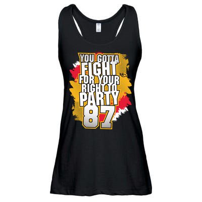 You Gotta Fight For Your Right To Party Kansas 87 Ladies Essential Flowy Tank