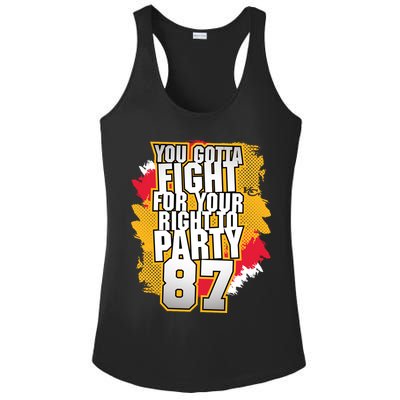 You Gotta Fight For Your Right To Party Kansas 87 Ladies PosiCharge Competitor Racerback Tank