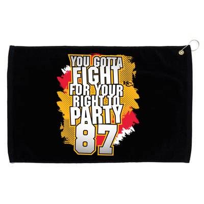 You Gotta Fight For Your Right To Party Kansas 87 Grommeted Golf Towel