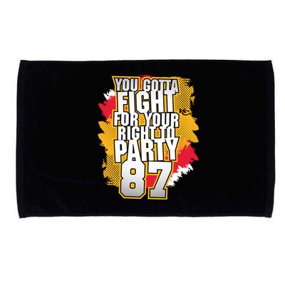 You Gotta Fight For Your Right To Party Kansas 87 Microfiber Hand Towel