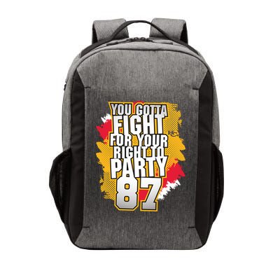 You Gotta Fight For Your Right To Party Kansas 87 Vector Backpack
