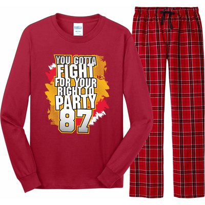 You Gotta Fight For Your Right To Party Kansas 87 Long Sleeve Pajama Set