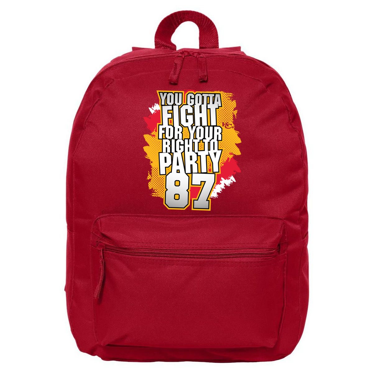 You Gotta Fight For Your Right To Party Kansas 87 16 in Basic Backpack