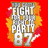 You Gotta Fight For Your Right To Party Kansas 87 Tie-Dye T-Shirt