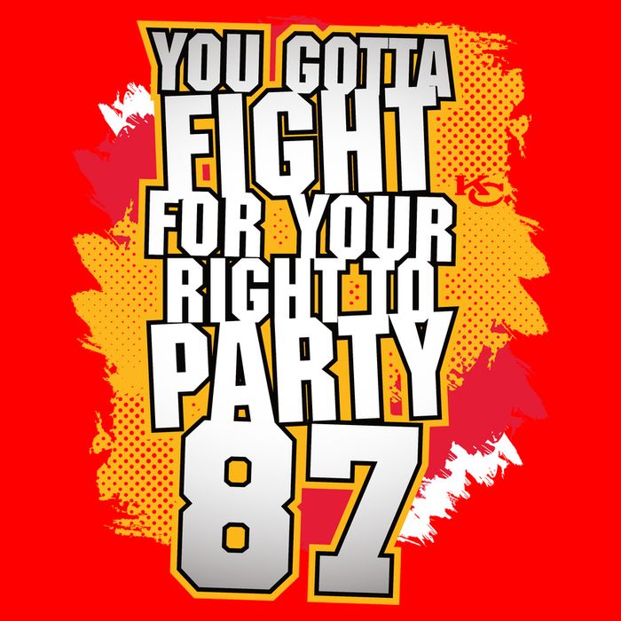 You Gotta Fight For Your Right To Party Kansas 87 Tie-Dye T-Shirt
