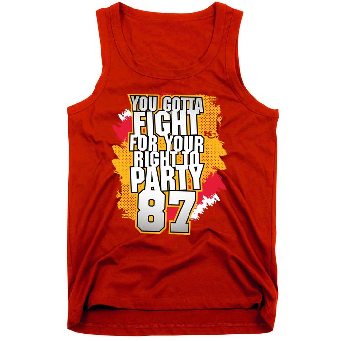 You Gotta Fight For Your Right To Party Kansas 87 Tank Top