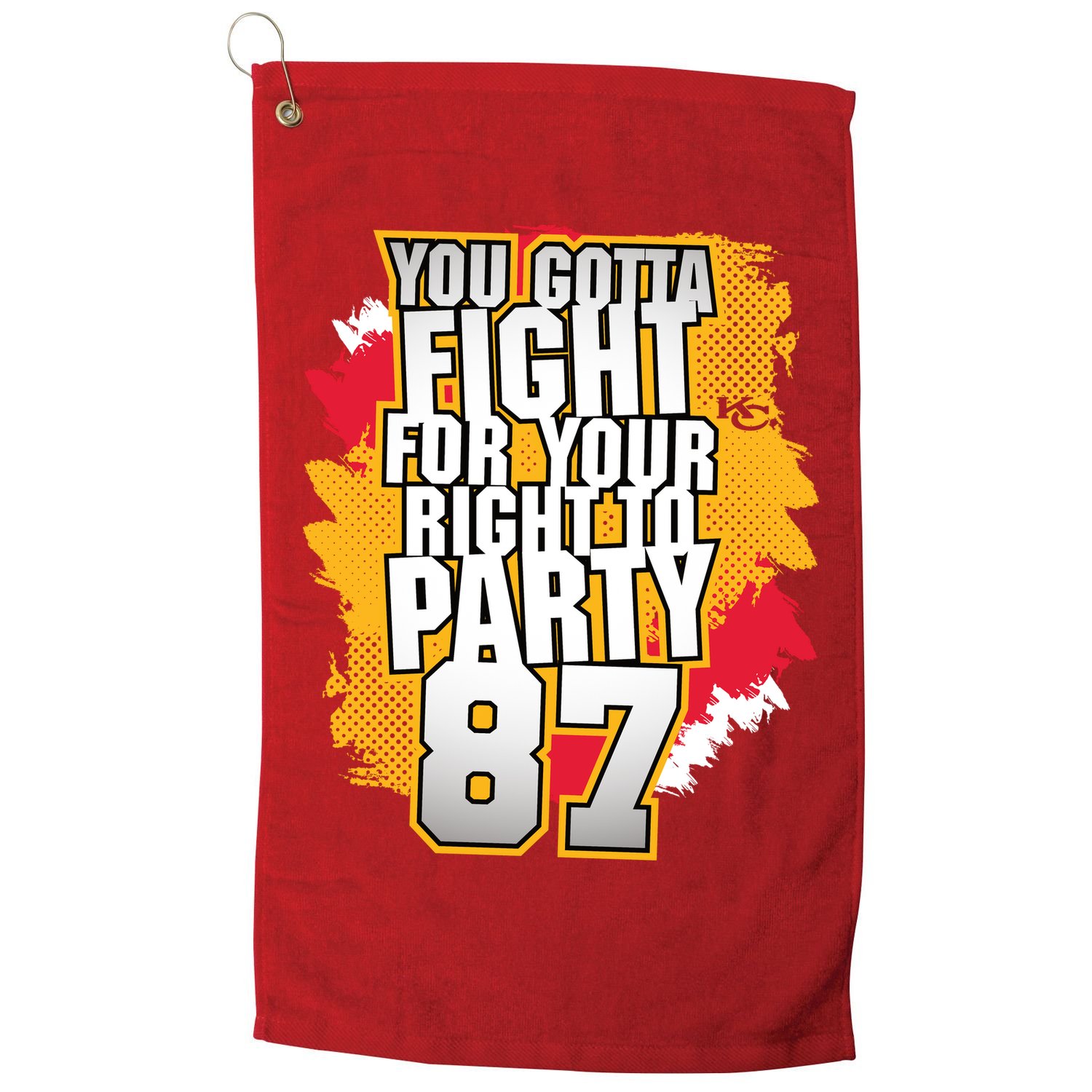 You Gotta Fight For Your Right To Party Kansas 87 Golf Towel