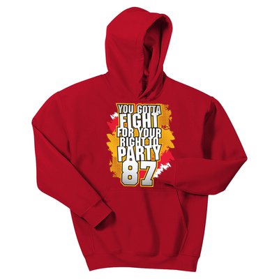 You Gotta Fight For Your Right To Party Kansas 87 Kids Hoodie