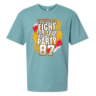 You Gotta Fight For Your Right To Party Kansas 87 Sueded Cloud Jersey T-Shirt