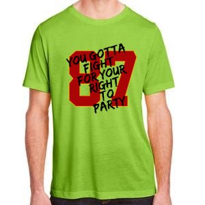 You Gotta Fight For Your Right To Party Kansas 87 Adult ChromaSoft Performance T-Shirt