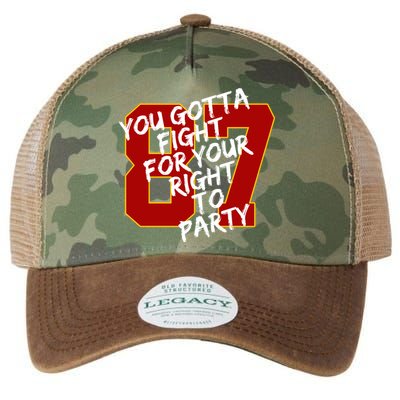 You Gotta Fight For Your Right To Party Kansas 87 Legacy Tie Dye Trucker Hat
