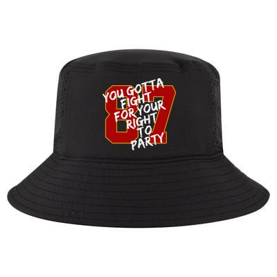 You Gotta Fight For Your Right To Party Kansas 87 Cool Comfort Performance Bucket Hat