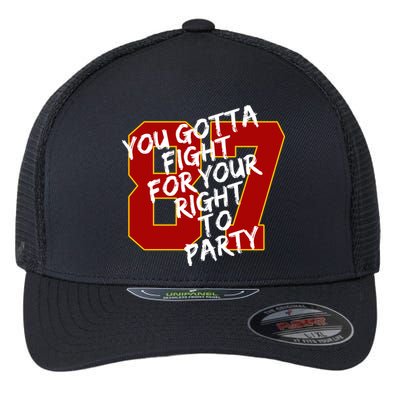 You Gotta Fight For Your Right To Party Kansas 87 Flexfit Unipanel Trucker Cap