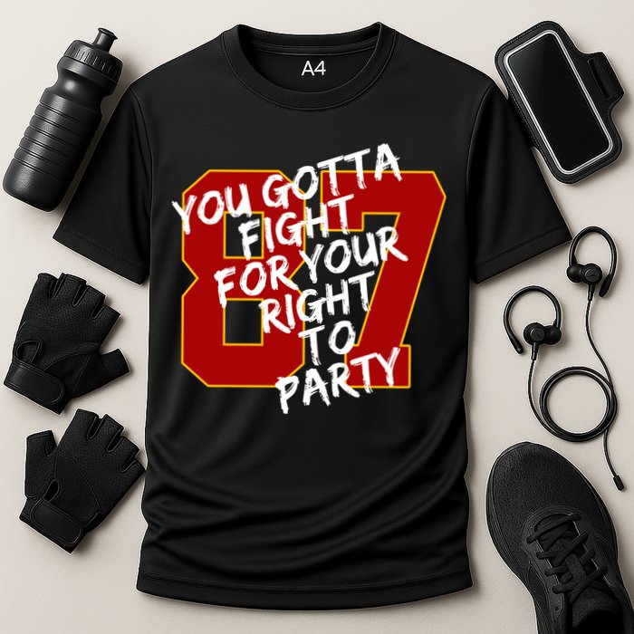 You Gotta Fight For Your Right To Party Kansas 87 Cooling Performance Crew T-Shirt
