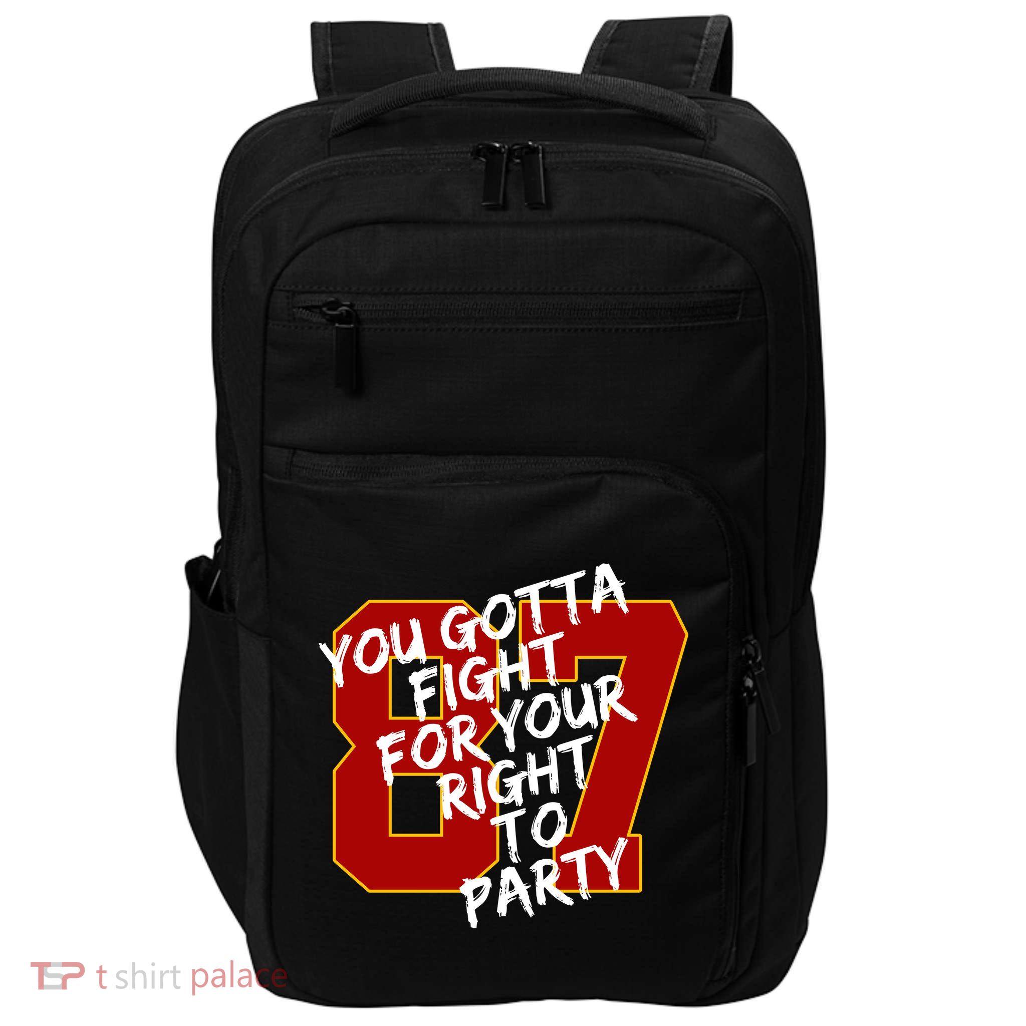 You Gotta Fight For Your Right To Party Kansas 87 Impact Tech Backpack