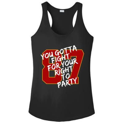 You Gotta Fight For Your Right To Party Kansas 87 Ladies PosiCharge Competitor Racerback Tank