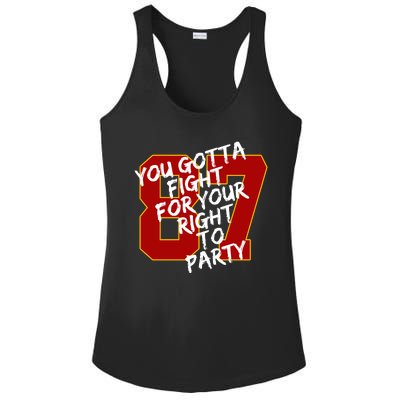 You Gotta Fight For Your Right To Party Kansas 87 Ladies PosiCharge Competitor Racerback Tank