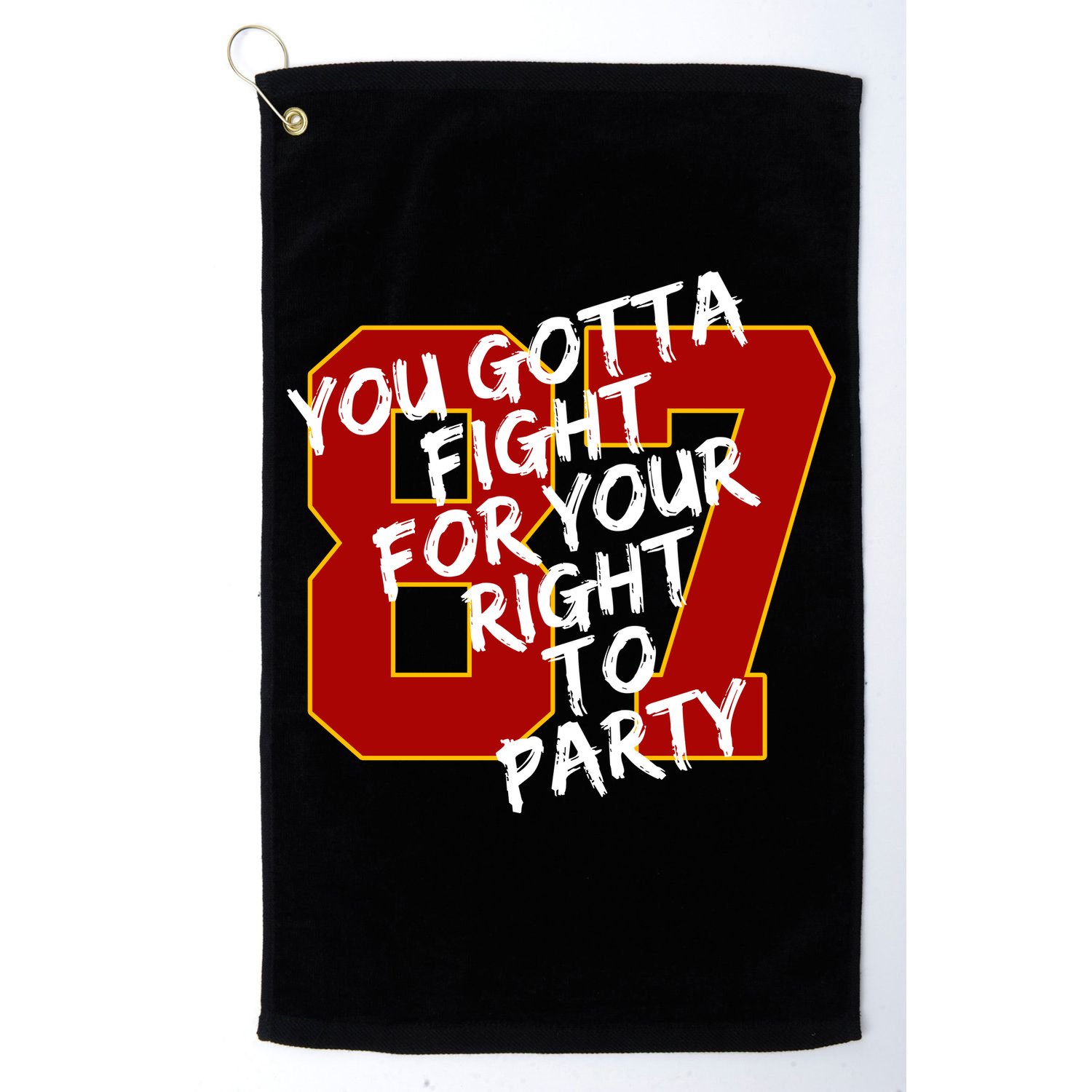You Gotta Fight For Your Right To Party Kansas 87 Golf Towel
