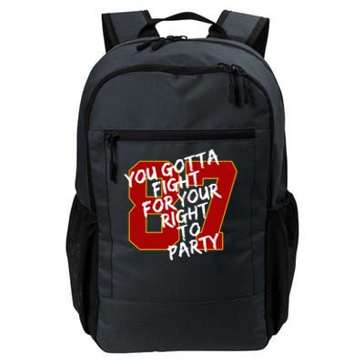 You Gotta Fight For Your Right To Party Kansas 87 Daily Commute Backpack