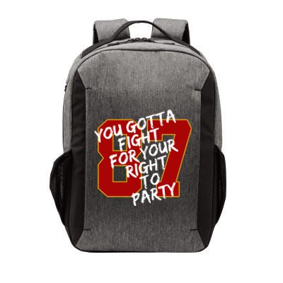 You Gotta Fight For Your Right To Party Kansas 87 Vector Backpack