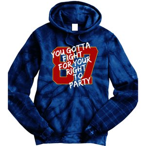 You Gotta Fight For Your Right To Party Kansas 87 Tie Dye Hoodie