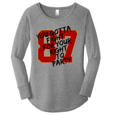 You Gotta Fight For Your Right To Party Kansas 87 Women's Perfect Tri Tunic Long Sleeve Shirt