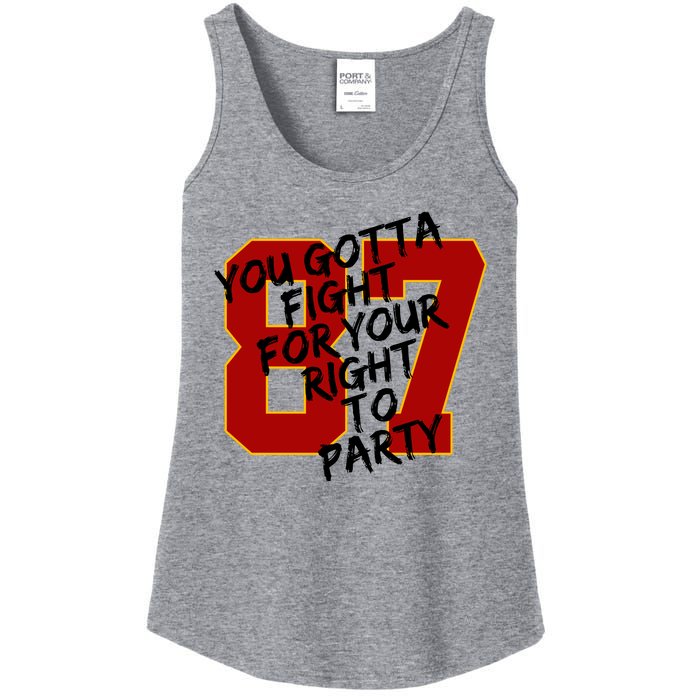 You Gotta Fight For Your Right To Party Kansas 87 Ladies Essential Tank