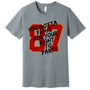 You Gotta Fight For Your Right To Party Kansas 87 Premium T-Shirt