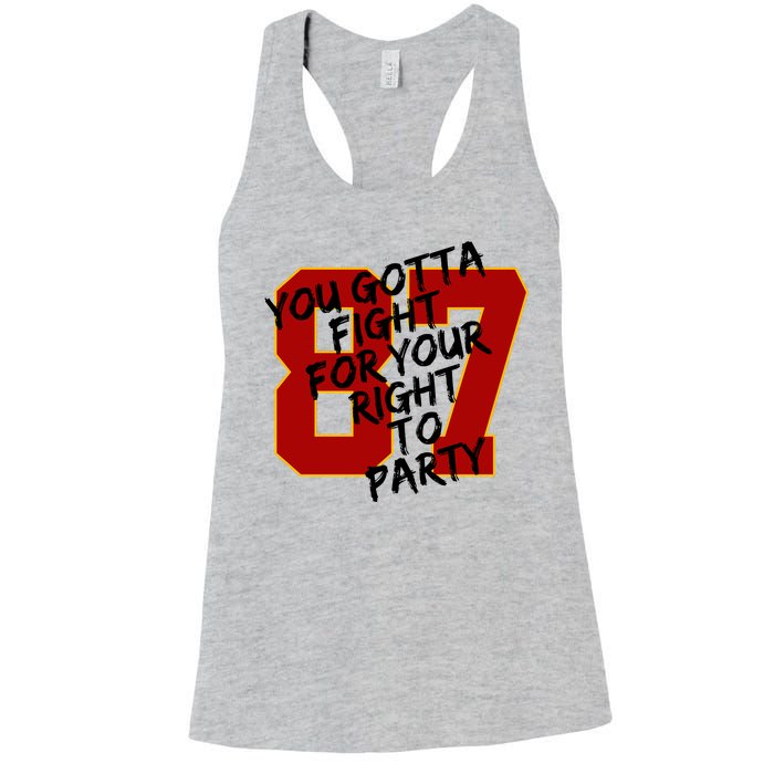 You Gotta Fight For Your Right To Party Kansas 87 Women's Racerback Tank