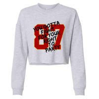 You Gotta Fight For Your Right To Party Kansas 87 Cropped Pullover Crew