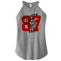 You Gotta Fight For Your Right To Party Kansas 87 Women’s Perfect Tri Rocker Tank