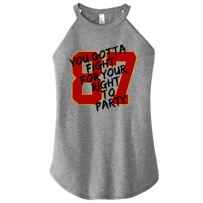 You Gotta Fight For Your Right To Party Kansas 87 Women’s Perfect Tri Rocker Tank