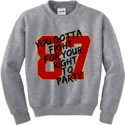 You Gotta Fight For Your Right To Party Kansas 87 Kids Sweatshirt