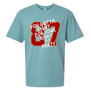 You Gotta Fight For Your Right To Party Kansas 87 Sueded Cloud Jersey T-Shirt