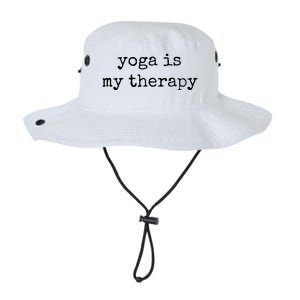 Yoga Gifts For Women Men Yoga Is My Therapy Yoga Saying Legacy Cool Fit Booney Bucket Hat