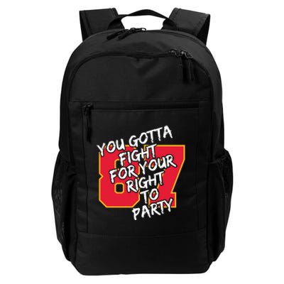 You Gotta Fight For Your Right To Party Kansas 87 Daily Commute Backpack