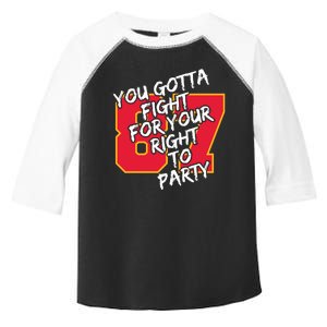 You Gotta Fight For Your Right To Party Kansas 87 Toddler Fine Jersey T-Shirt