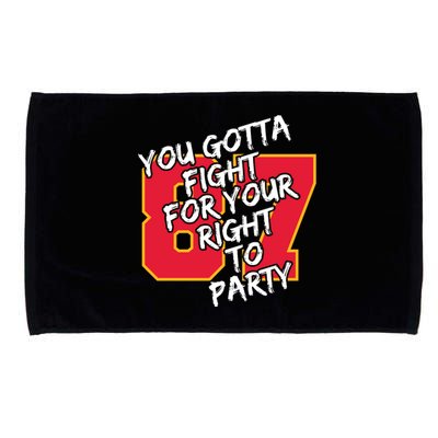 You Gotta Fight For Your Right To Party Kansas 87 Microfiber Hand Towel