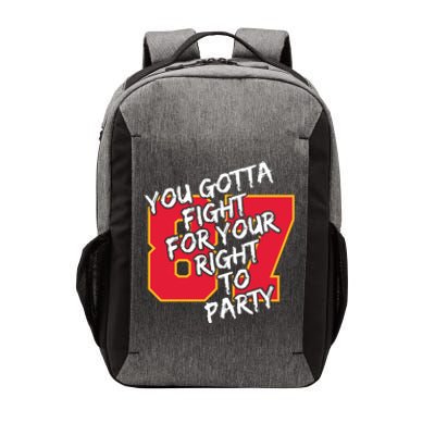 You Gotta Fight For Your Right To Party Kansas 87 Vector Backpack