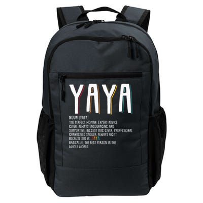 Yaya Grandma Funny Mawmaw Mimi Nana Gigi Memaw Gift Daily Commute Backpack