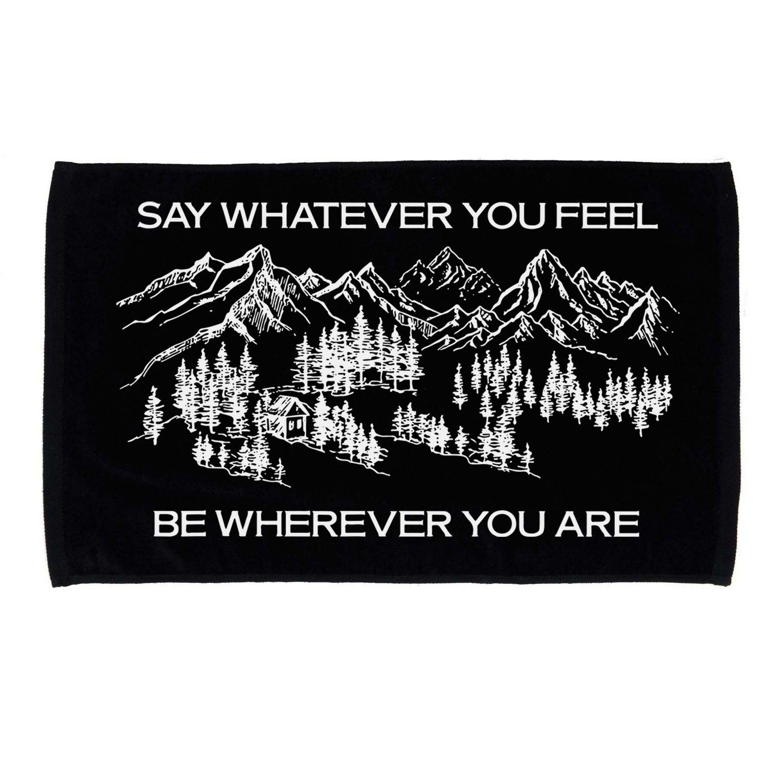 Youre Gonna Go Far Say Whatever You Feel Be Whatever You Are Microfiber Hand Towel