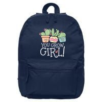 You Grow Girl Succulent 16 in Basic Backpack
