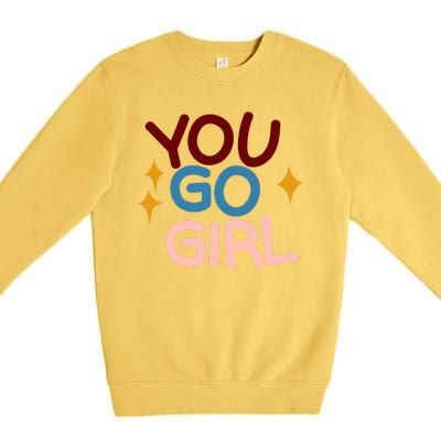 You Go Girl Retro Premium Crewneck Sweatshirt