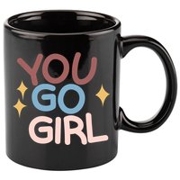 You Go Girl Retro 11oz C Handle Ceramic Mug